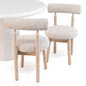 Dining Set: Lulu and Georgia (Sol Table and Ross Chairs) - Стол + стул - 3D модель - фото 4