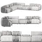 Rene Sofa by Meridiani Set 2 - Диваны - 3D модель - фото 5
