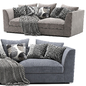 Hadleigh Fabric Large Sofa - 3 Seater Sofa - Диваны - 3D модель