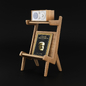 The hansen family - coffee table with Tivoli audio radio - Аудиотехника - 3D модель
