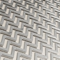 FB669 panel Metal Patterned steel zigzag | PBR | 4MAT | 4K - Металл - 3D модель - фото 3