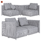 Диван Метис модульный METIS Sectional sofa by Saba Italia - Диваны - 3D модель - фото 3