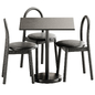 Bobby Upholstered Chair and Linear Steel Cafe Table by Muuto - Стол + стул - 3D модель - фото 2