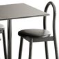Bobby Upholstered Chair and Linear Steel Cafe Table by Muuto - Стол + стул - 3D модель - фото 5