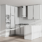 L-shaped Kitchen Appliance Bosch  Kitchen No 47 280H 220W 305L - Кухни - 3D модель - фото 7