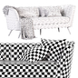 Meridian Furniture Margo Grey Velvet Sofa - Диваны - 3D модель - фото 6
