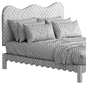 Roma Platform Bed with Noah headboard - Кровати - 3D модель - фото 3