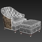 Baker Furniture Thomas Pheasant Windsor Lounge Chair - Кресла - 3D модель - фото 6