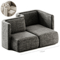 Saba Italia GALA Modular fabric sofa Composition 2 - Диваны - 3D модель