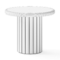 CB2 Fuoli Round Travertine Side Coffee Table - Столы - 3D модель - фото 2