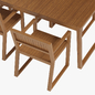 Комплект Emili table и Emili chairs от Kave Home - Стол + стул - 3D модель - фото 2