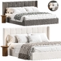 Двуспальная кровать West Elm shelte - Кровати - 3D модель