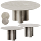 mg12 GIORGIA Round cement dining table - Столы - 3D модель