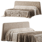 Муслиновое постельное zara home 1 - Кровати - 3D модель