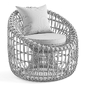 Austen Rattan Outdoor Barrel Chair - Кресла - 3D модель - фото 6