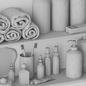 Полки с косметикой и декором для ванной - 3 - Декор для санузла - 3D модель - фото 6