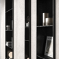 Rack set. Built in wall black white rack shelving. - Стеллаж - 3D модель - фото 3