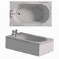 Petite Luxury Small Bath (1200mm x 700mm) - Ванна - 3D модель - фото 2
