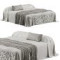 Муслиновое постельное zara home 5 - Кровати - 3D модель