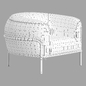 Gallotti & radice sophie armchair - Arm chair - 3D model