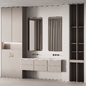 547 bathroom furniture 14 niche zone with double sink - Мебель - 3D модель - фото 2