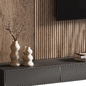 Tv wall N2 - ТВ стенка - 3D модель - фото 3