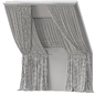 Attic curtains 9 - Шторы - 3D модель - фото 3
