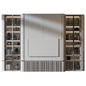 TV Shelf YTR-146 - ТВ стенка - 3D модель - фото 2