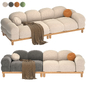 Ivory Modern Sofa - Диваны - 3D модель