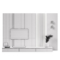 TV Wall Set 002 - ТВ стенка - 3D модель - фото 4