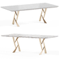 Aminta chair and Draco 28H Metal DIY Table - Стол + стул - 3D модель - фото 6