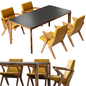 HOOKL und STOOL Culer Ponti dining - Стол + стул - 3D модель