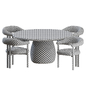 Greta Botero Argile Dining Set by Cattelan Italia - Стол + стул - 3D модель - фото 3