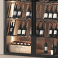 Minimalistic cabinet with a showcase for wine and dishes - Шкафы - 3D модель - фото 3