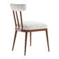 Arcos Oak Wood and Ivory Upholstered Dining Chair - Стулья - 3D модель - фото 3