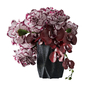 Bouquet of red flowers in black concrete vase set 25 - Букеты - 3D модель