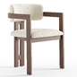 Desmond Dining Chair and Terzetto Pandora Table - Стол + стул - 3D модель - фото 2
