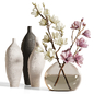 White Magnolia in Glass Vase - Вазы - 3D модель - фото 4