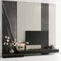 Tv wall set-19 - ТВ стенка - 3D модель - фото 2