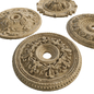 Ceiling Plaster Rosette Set 01 - Лепнина - 3D модель - фото 3