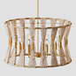 Capital Lighting Bleached Natural Rope and Black Rope Drum Pendan - Подвесной - 3D модель - фото 4