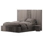 Mary Hybrid Mirror Wide Extended Headboard Bed - Кровати - 3D модель - фото 4