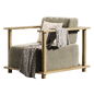 Pinet Teak Outdoor Lounge Chair - Кресла - 3D модель - фото 3