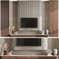 TV Wall set 44 - Wall Panel Decor - ТВ стенка - 3D модель - фото 2