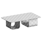 Maiz Large Glass and Steel Coffee Table - Столы - 3D модель - фото 3