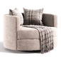 Calista Accent Swivel Chair - Кресла - 3D модель - фото 4