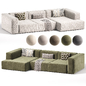 Lennon modular corner sofa - Диваны - 3D модель