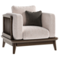 Chalk Flannel Standard ArmChair - Кресла - 3D модель - фото 2