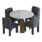 Dining Table Bodega Round EICHHOLTZ - Стол + стул - 3D модель