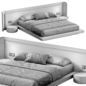 Japandi Double Bed, Двуспальная кровать 39 - Кровати - 3D модель - фото 7